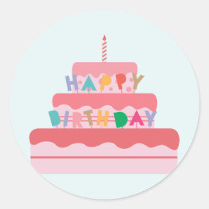 Happy Birthday Stickers