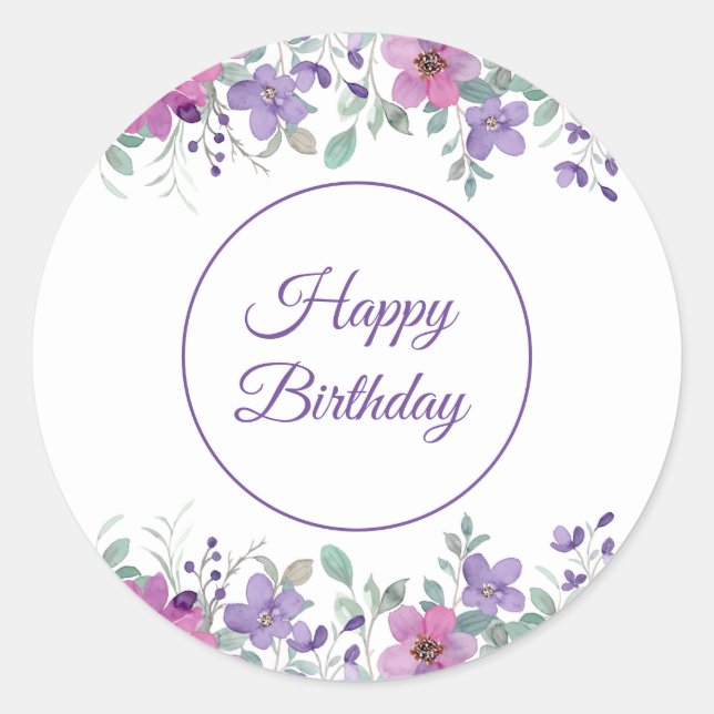 Happy Birthday Stickers (Front)