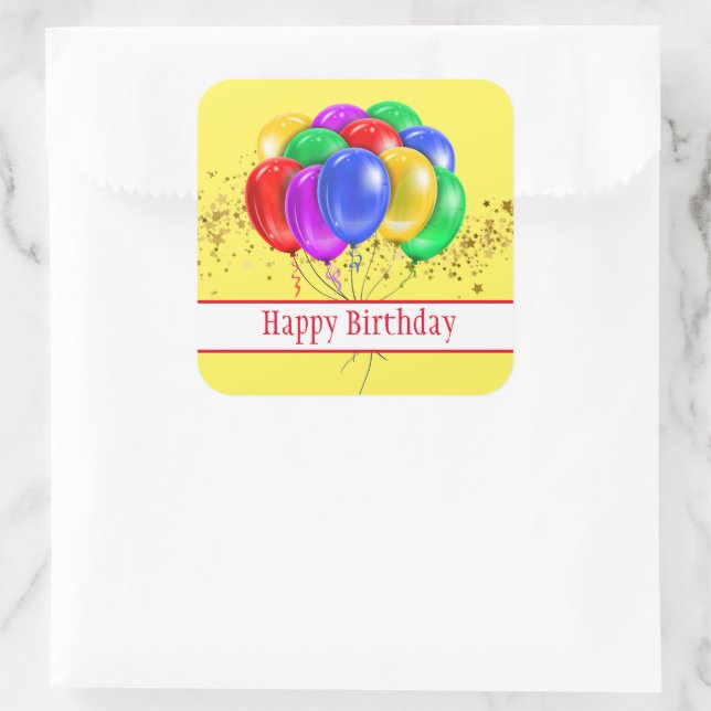 Happy Birthday Stickers (Bag)