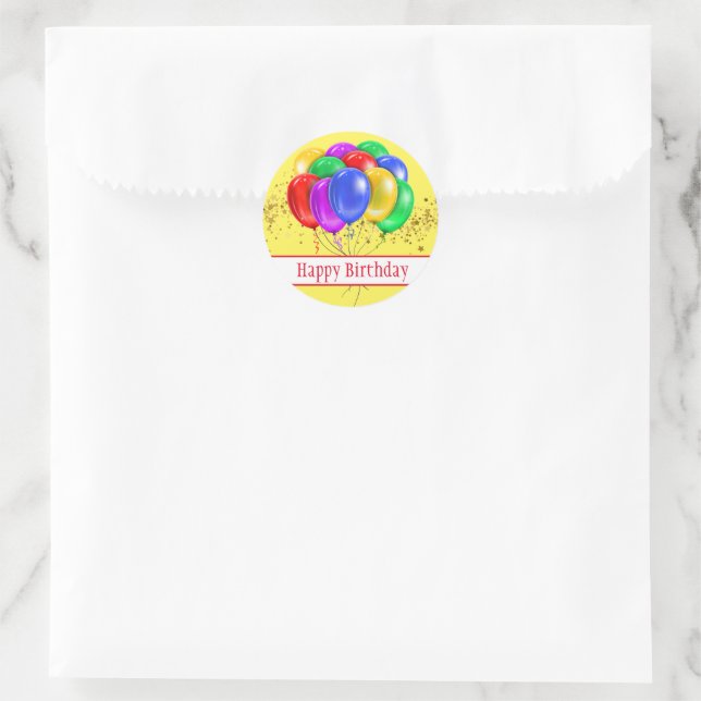 Happy Birthday Stickers (Bag)