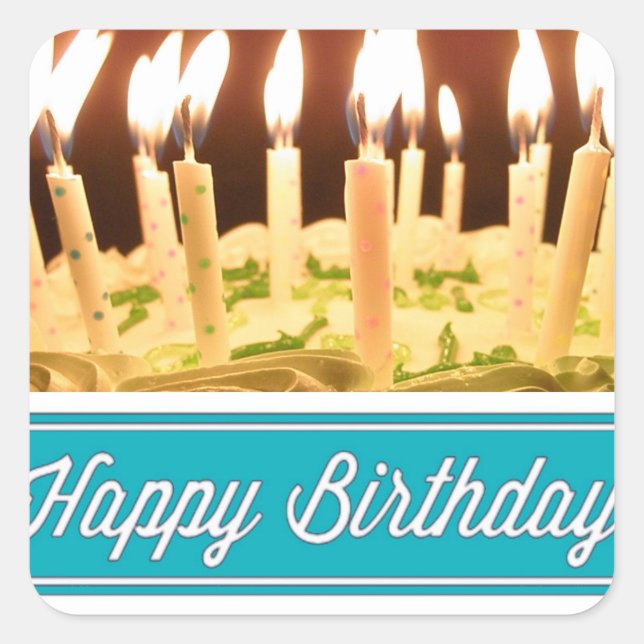 Happy Birthday Stickers and Envelope Seals (Front)