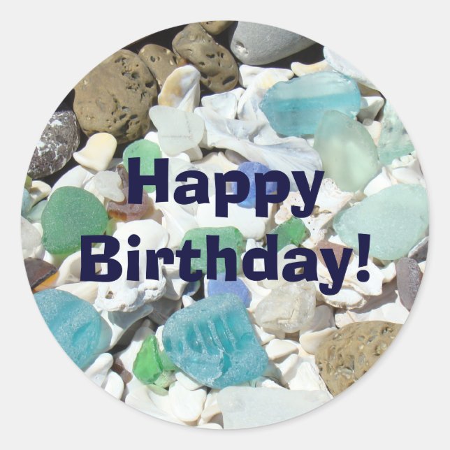 Happy Birthday! stickers envelope seals Invitation (Front)