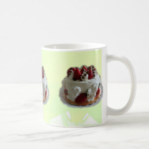 happy birthday strawberry, chocolate cake coffee mug