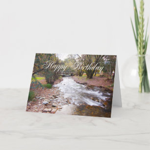 Happy Birthday - stream of river Card