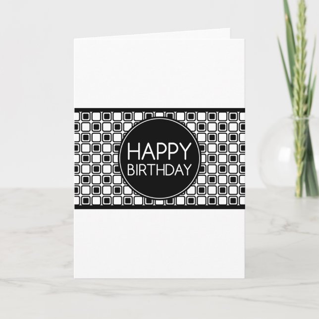 happy birthday (studioSquares) Card (Front)