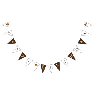 Happy Birthday Summer Camp Campfire S'mores Smores Bunting
