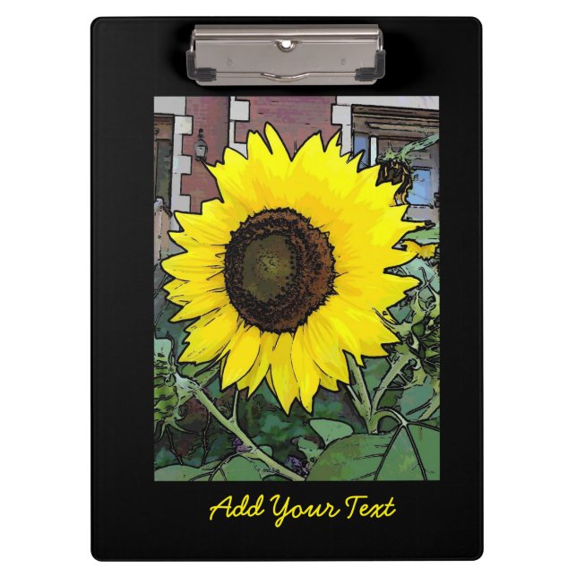 Happy Birthday Sunflower  Clipboard (Front)