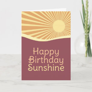 Happy Birthday Sunshine Hills V2 Greeting Card