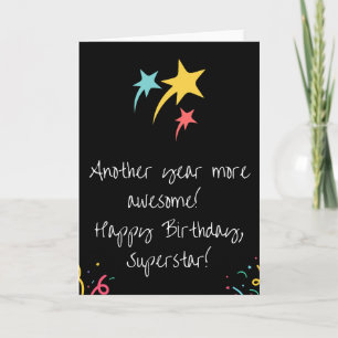 Happy Birthday Superstar Card