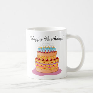 Happy Birthday! Sweet Birthday Cake. Coffee Mug