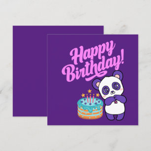 Happy Birthday Sweet Purple Panda