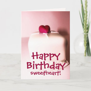 Happy Birthday Sweetheart Card