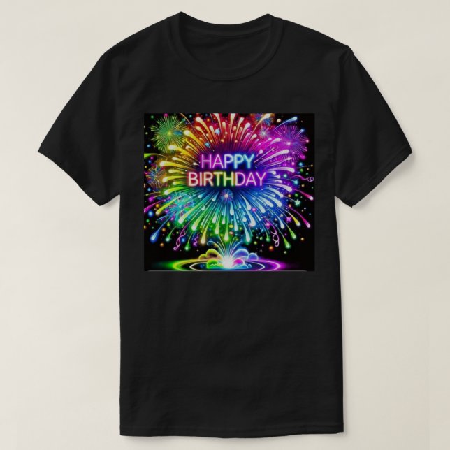Happy Birthday T-Shirt (Design Front)