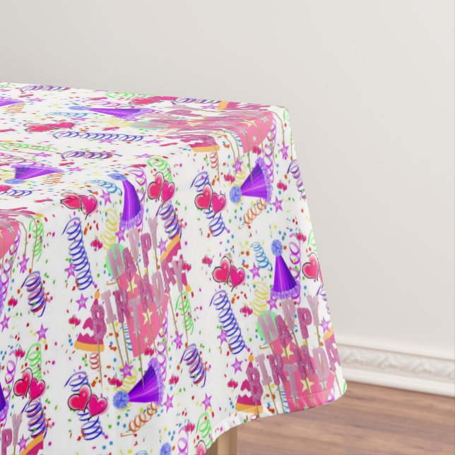 Happy Birthday Tablecloth (In Situ)