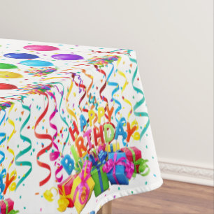Happy Birthday Tablecloth Confetti