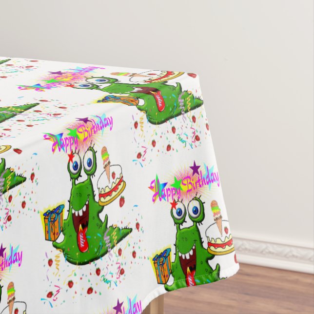 Happy Birthday Tablecloth Monster (In Situ)