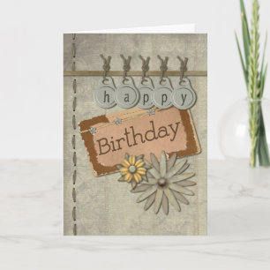 Happy Birthday Tags Card