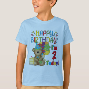 Happy Birthday Teddy Bear 2nd Birthday T-Shirt