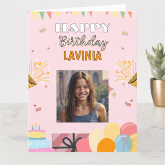 Happy Birthday Teenager Girl, for daughter  Card