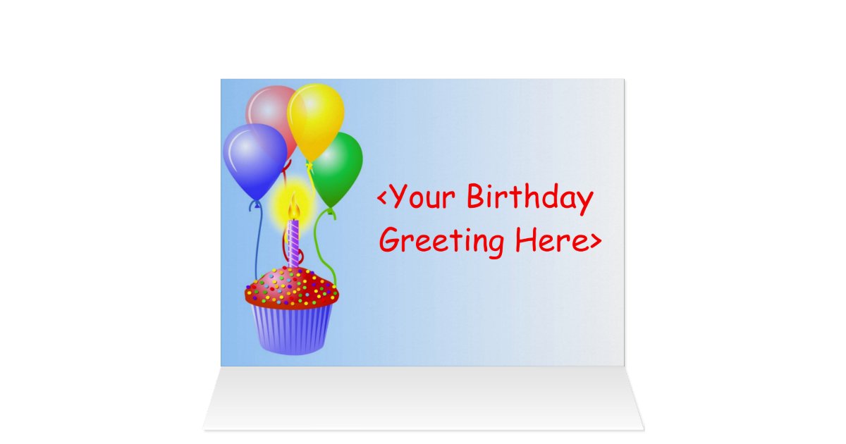 Happy Birthday Template Card | Zazzle