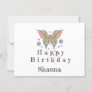 Happy birthday thank you card