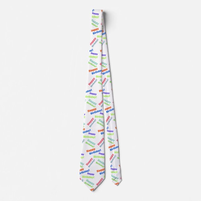 Happy Birthday Tie (Front)