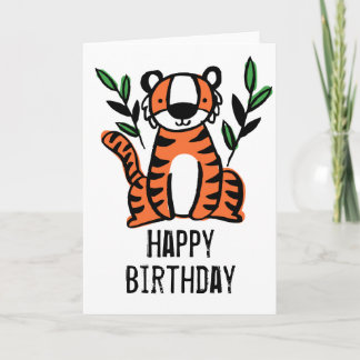 Happy Birthday Tiger Card