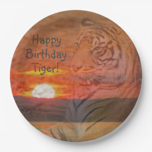 Happy Birthday Tiger! Paper Plate