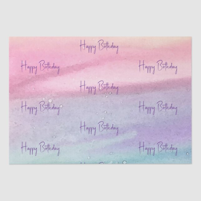 Happy Birthday Tissue Paper (Front)