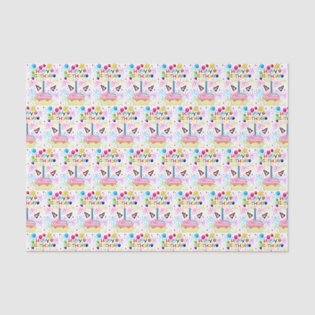 Happy Birthday Tissue Paper (Front)