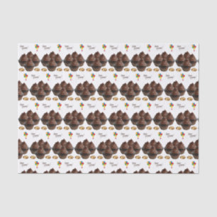 Happy Birthday Tissue Paper Chocolate Cupcake