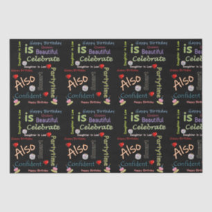 Happy Birthday Tissue Paper Daughter in Law