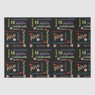 Happy Birthday Tissue Paper Elizabeth