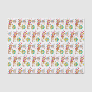 Happy Birthday Tissue Paper Monkey