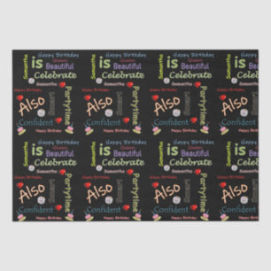 Happy Birthday Tissue Paper Samantha