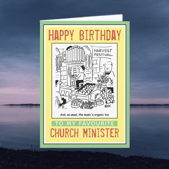 Happy Birthday to a Church Minister or Priest. Card (Creator Uploaded)