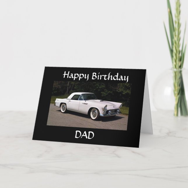 "HAPPY BIRTHDAY TO A CLASSIC **DAD** CARD (Front)