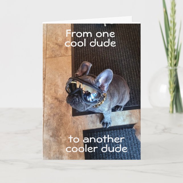 HAPPY BIRTHDAY TO A COOL DUDE CARD (Front)