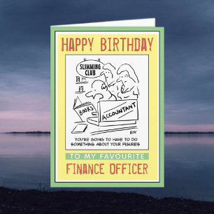 Happy Birthday to a Finance Officer Card