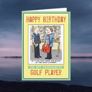 Happy Birthday to a Golfer Card