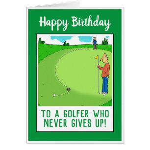 Happy Birthday to a Golfer Funny