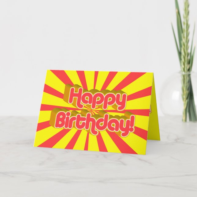 Happy Birthday to a Groovy Guy! Card (Front)