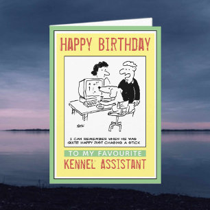Happy Birthday to a Kennel Assistant Card