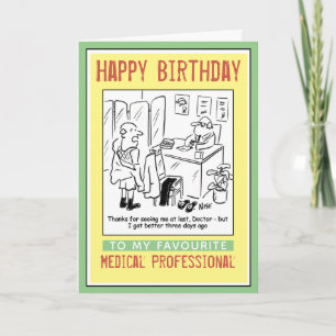 Happy Birthday to a Medical Professional Card