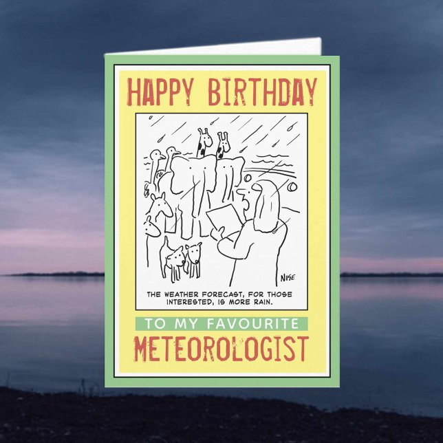 Happy Birthday to a Meteorologist. Card (Creator Uploaded)