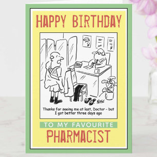 Happy Birthday to a Pharmacist Card