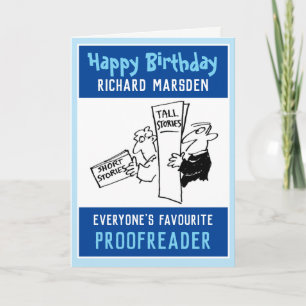 Happy Birthday to a Proofreader Card