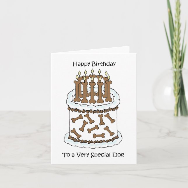 Happy Birthday to a Special Dog Card (Front)