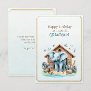 Happy Birthday To a Special Grandson  Card