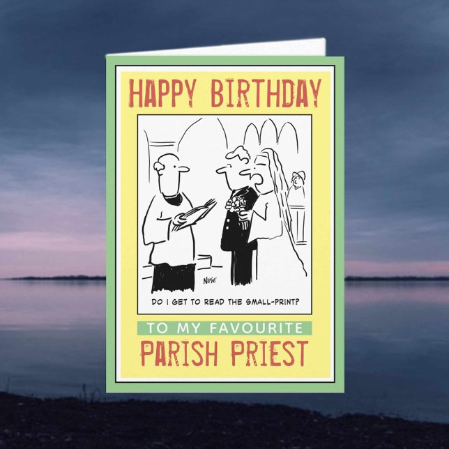 Happy Birthday to a Vicar or Parish Priest. Card (Creator Uploaded)